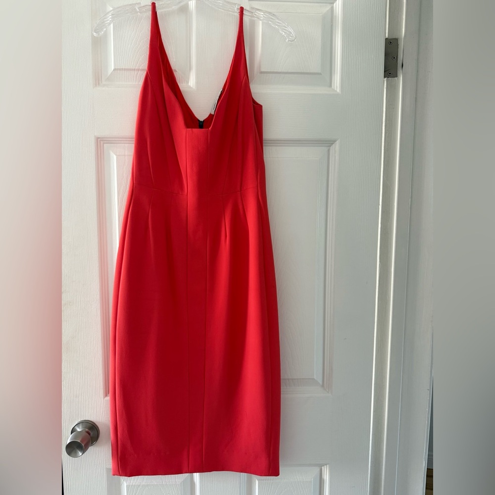 Narciso Rodriguez Vibrant Red Backless Dress